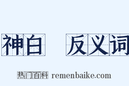 神白猨反义词是什么意思的图片